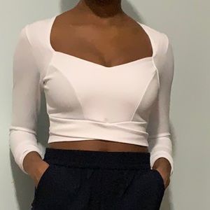 White Crop Top